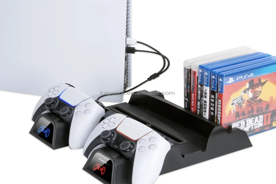 Console cooling stand for PlayStation 5