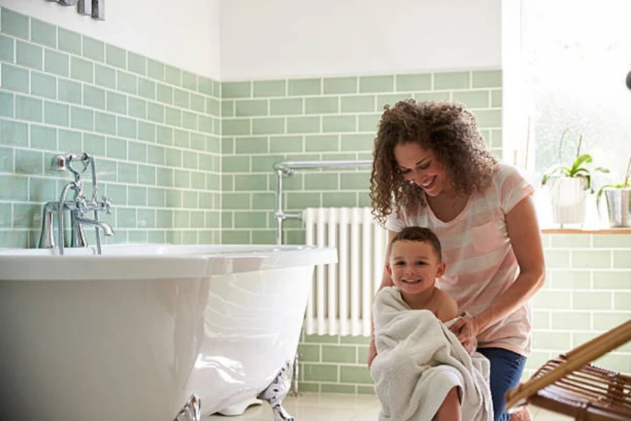 toalla de baño para niños