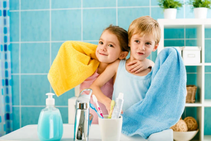 toalla de baño para niños