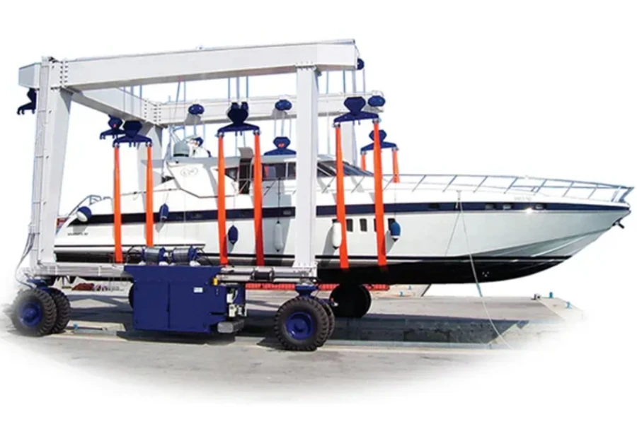 подъемник для лодок небольшой грузоподъемностью 45 тонн