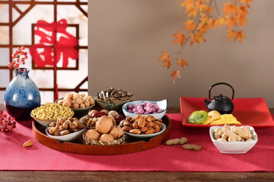 Snacks are popular during the Lunar New Year