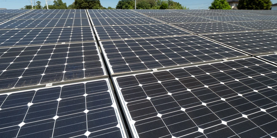 paneles solares de plantas de energía solar
