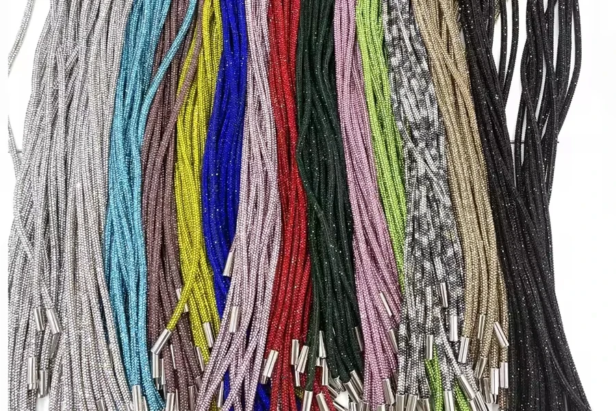 3. Fashion Rhinestone Cord Strings for Hoodies and Shoes