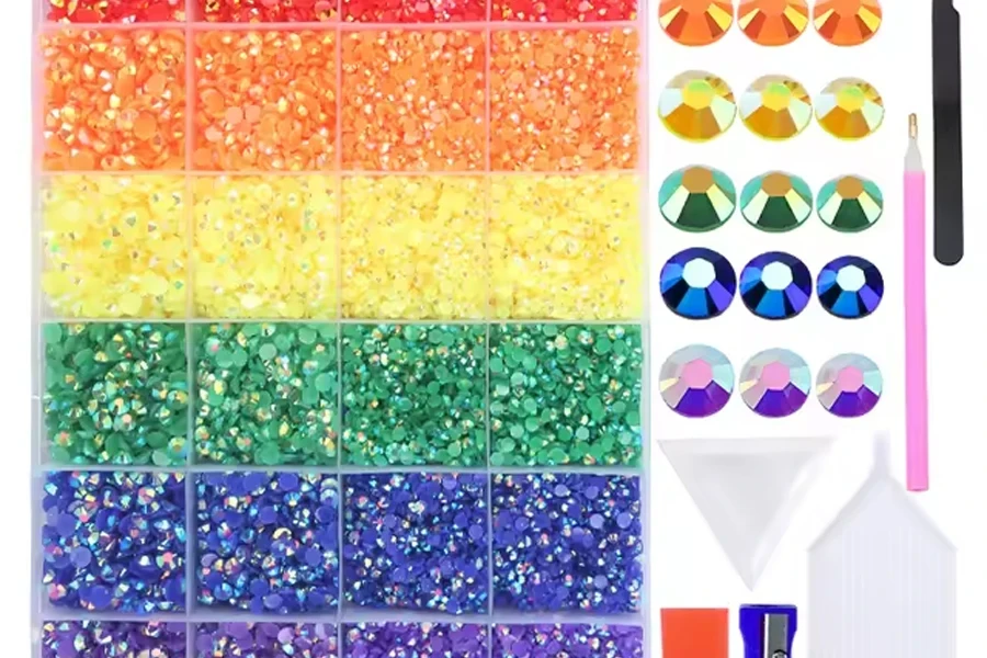 7. Strass non correcteurs en résine Jelly AB pour la décoration DIY