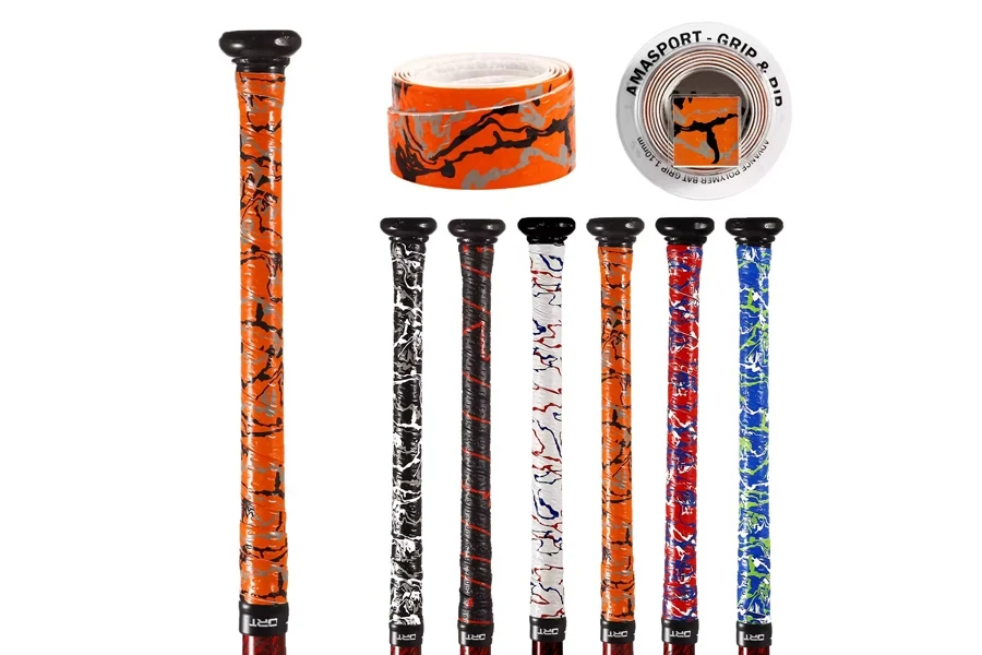 8. Factory Wholesale Customized Printing Different Thickness Baseball Bat Softball Grip