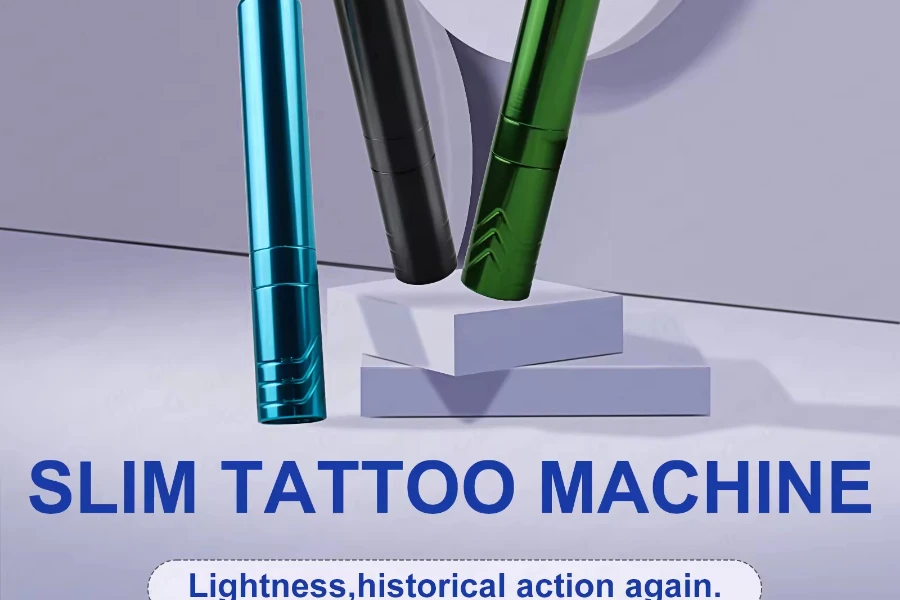 8. Nueva máquina de tatuaje rotativa con motor sin núcleo para maquillaje permanente