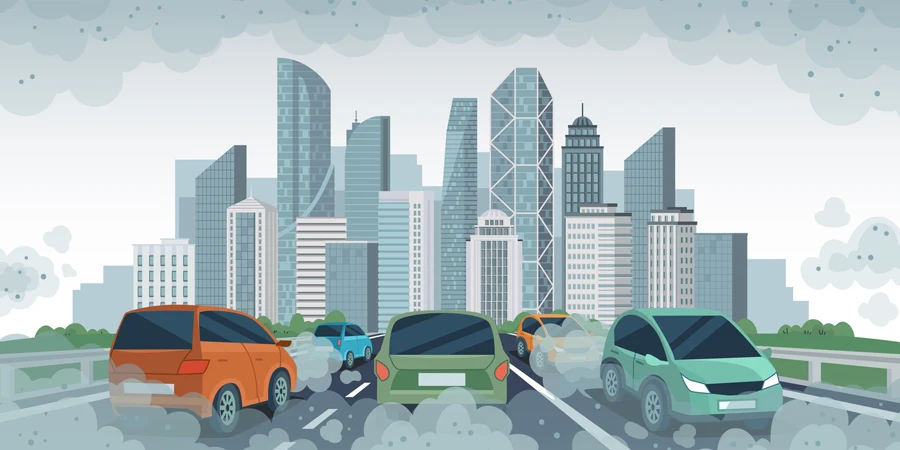 Poluição do ar dos carros