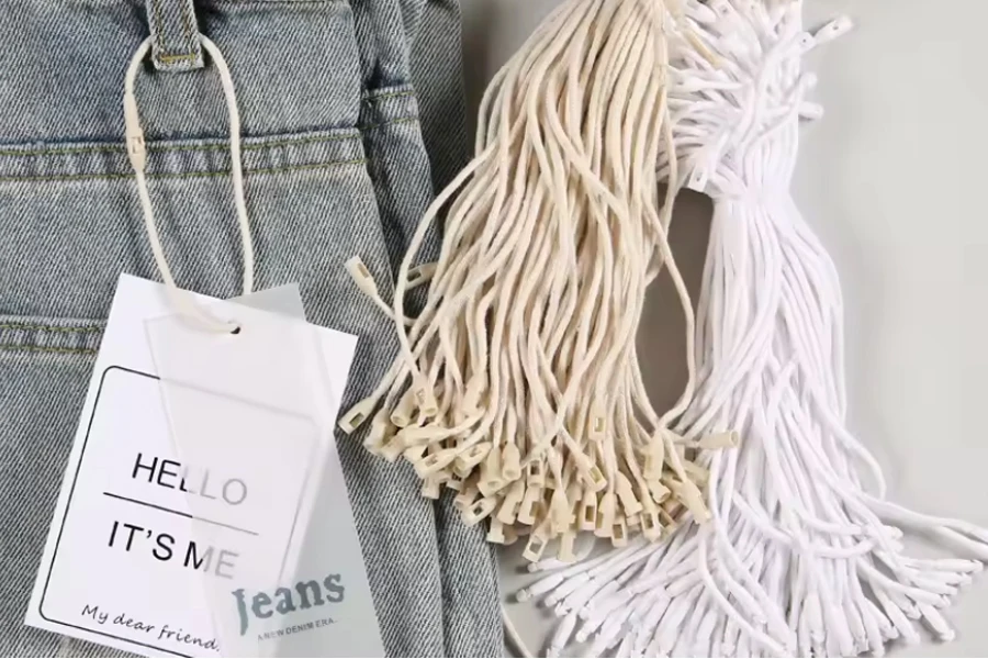Cuerda colgante personalizada para etiquetas de prendas de vestir