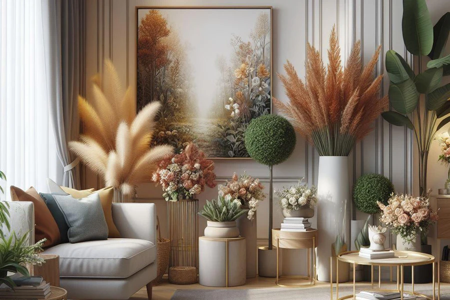 Faux plants can effectively transform the feel of any area