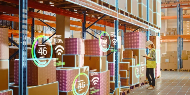 Futuristic Technology Retail Warehouse