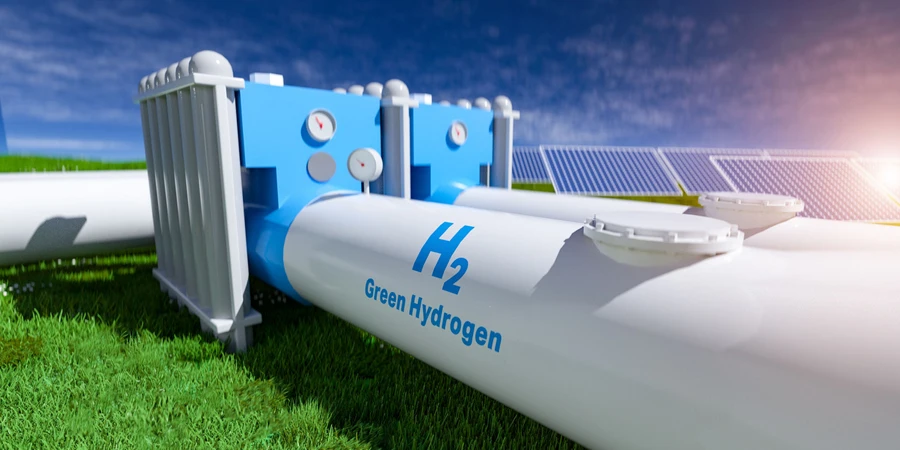 Pipeline für die Produktion erneuerbarer Energien aus grünem Wasserstoff