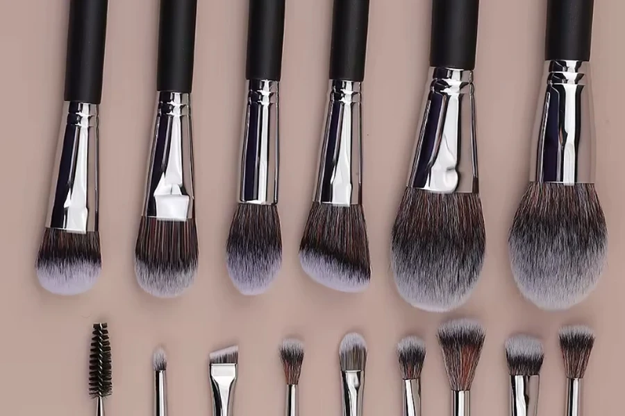 HMU Luxury Vegan Synthetic Hair Makeup Brush Set