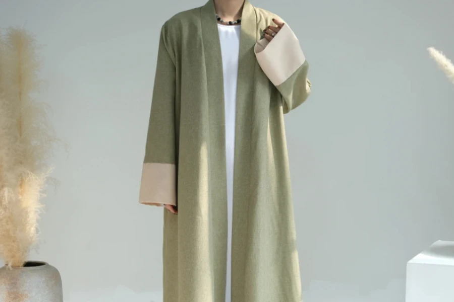 Latest High-Quality Ramadan Linen Simple Abaya