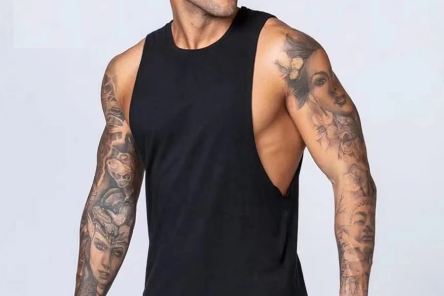 Camiseta sin mangas personalizada para hombre, ropa deportiva, ropa de entrenamiento, Fitness