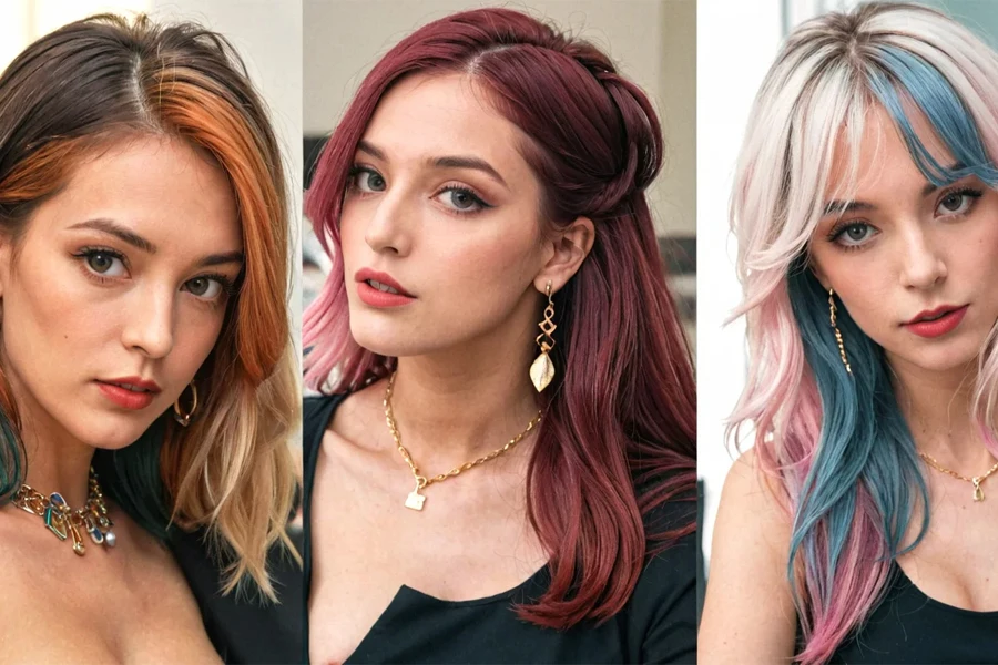 Mix-and-match hairstyles creating a personalized look