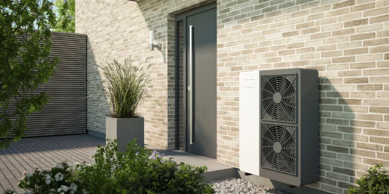 Современный дом с тепловым насосом воздух-вода