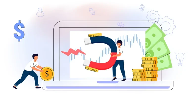 Monetization concept Online e-commerce marketer analyzing blog content Monetize