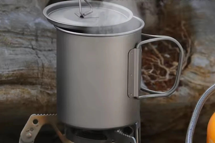 Kaffeetasse aus reinem Titan, 450 ml