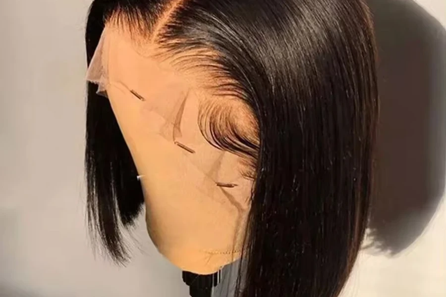 Wig Bob Depan Renda Rambut Brasil Mentah Sintesis Gaya dan Kualitas