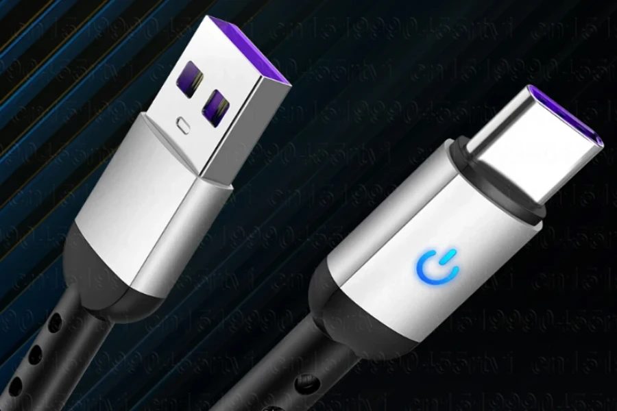 حقيقي 3A نايلون جديلة سبائك الألومنيوم USB الأصلي إلى نوع C كابلات بيانات الشحن السريع