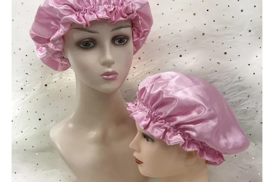 Bonnet de cheveux en satin Maman et moi Bonnets réversibles