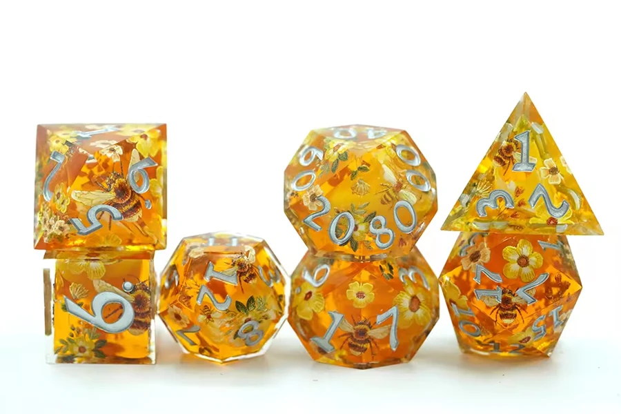 Sharp Edge Dice Set Precision Crafted for RPG Enthusiasts