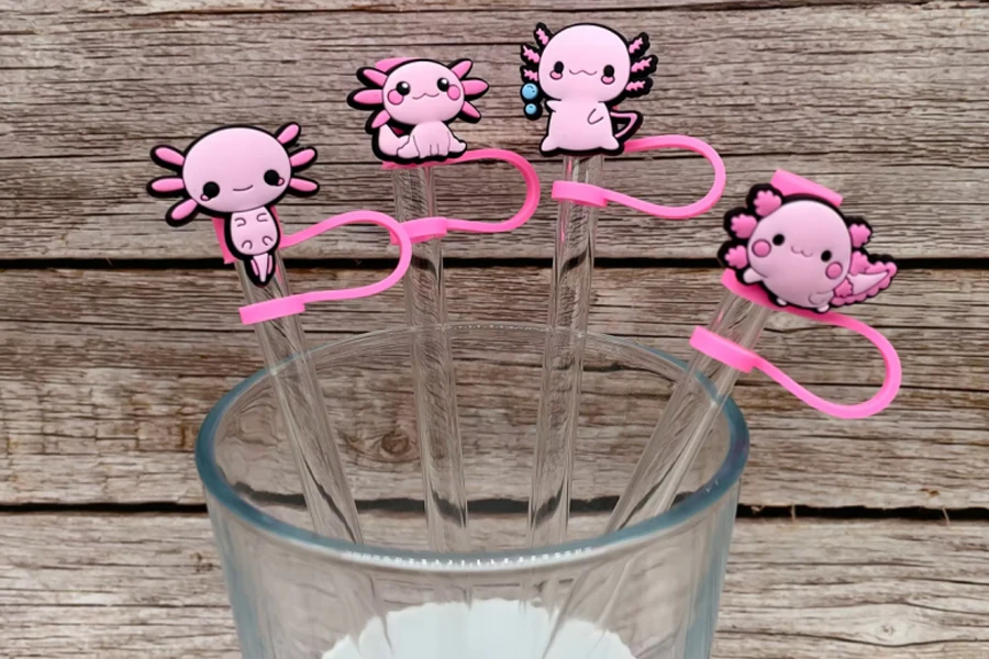 Silicone Straw Topper Charm