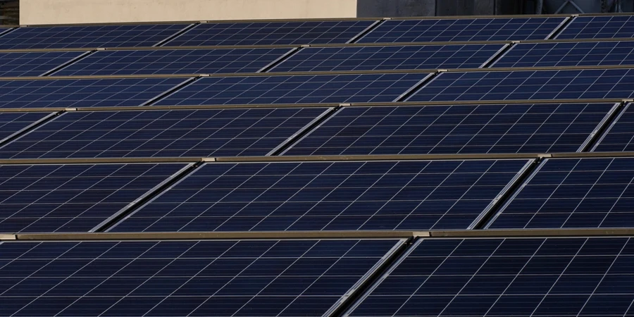 Solar panels, close-up