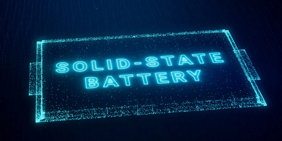 Solid-state battery pack design for electric vehicle (EV) concept illustration