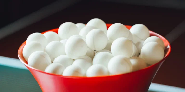 Table tennis balls in the robot agitator