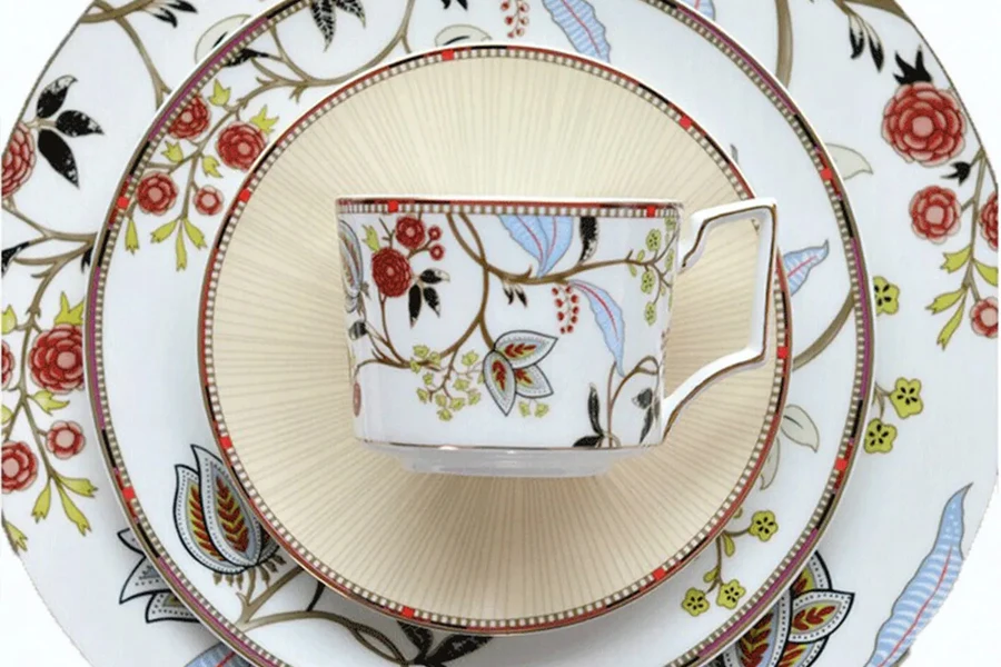 Tableware with traditional motifs are making a modernized comeback