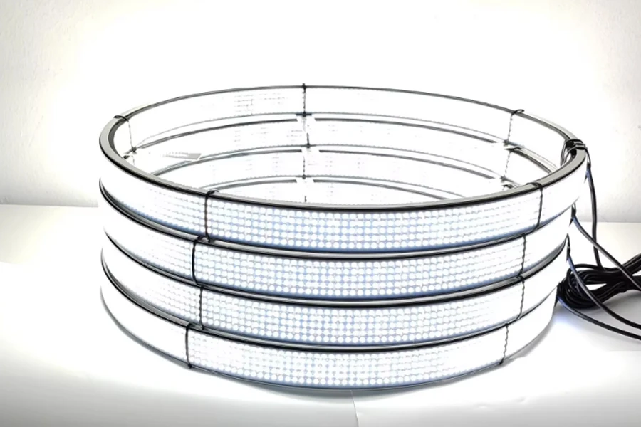 Kingshowstar – Kit d'anneaux de roue éclairés par LED, 2023 pièces, 4, 17 rangées, couleur blanc pur, nouveau Design 10, offre spéciale