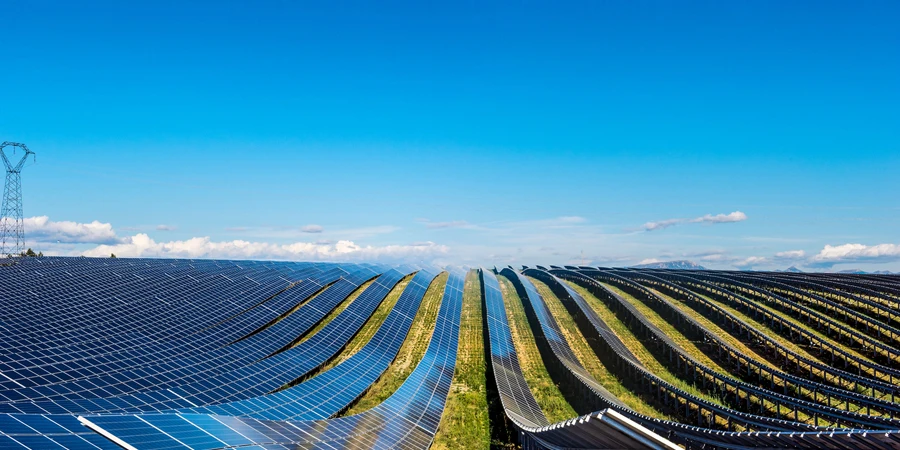 The Mées. Solar farm