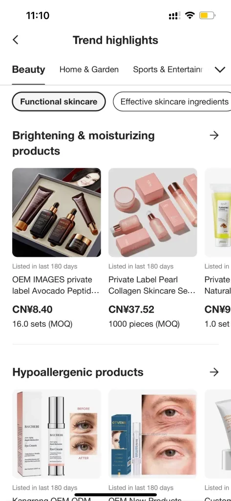 Top ranking and trending items on Alibaba.com
