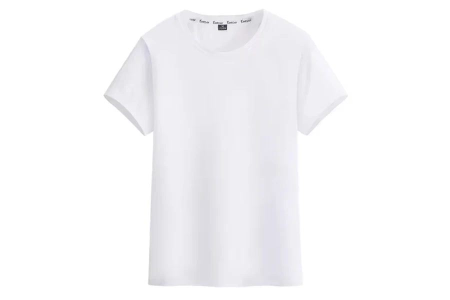 Camiseta de sublimação em branco 100% poliéster de alta qualidade por atacado