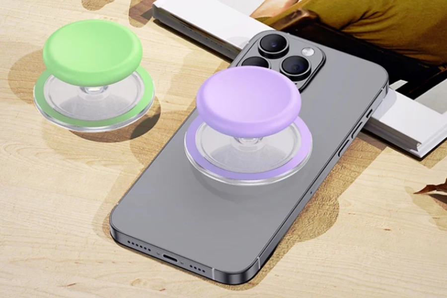 Xunhao 透明磁気取り外し可能な電話グリップ ソケット