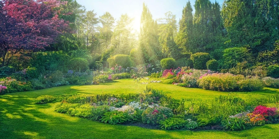 a beautiful spring garden