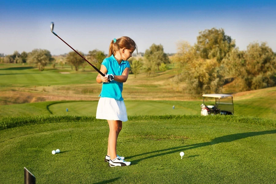 a young golfer