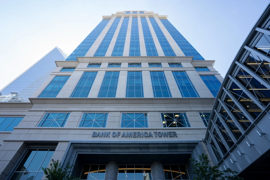 Edificio della Bank of America a Charlotte, nella Carolina del Nord