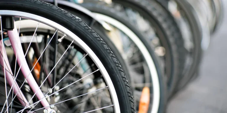 bicycle tire close-up