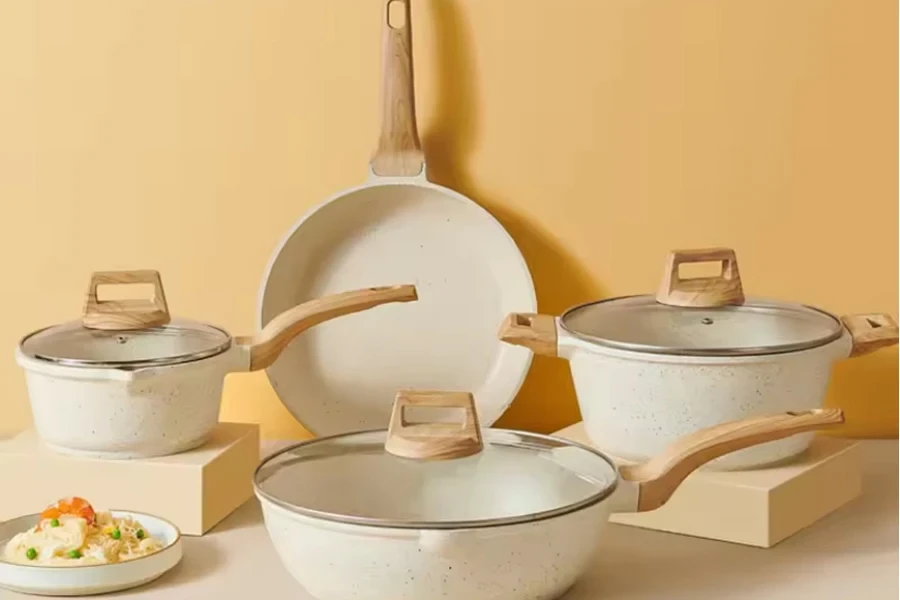 conjunto de utensílios de cozinha