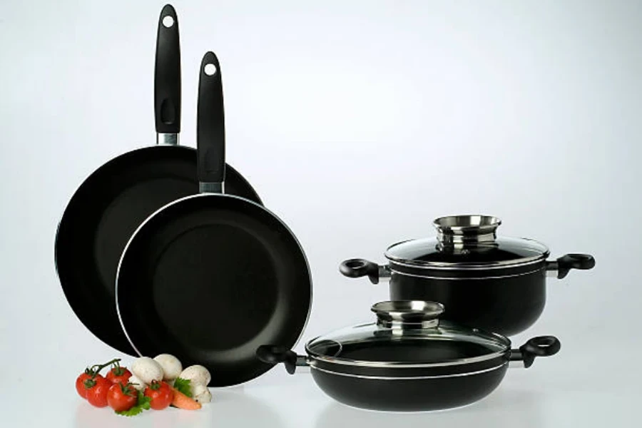 conjunto de utensílios de cozinha