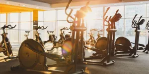 elliptical trainers in the gym