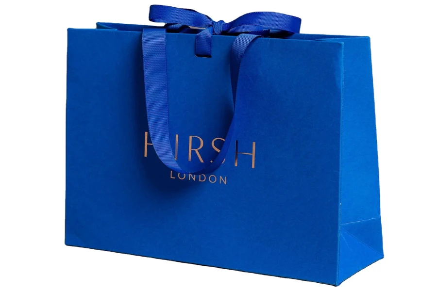 Euro tote paper bags often feature ribbon or rope handles