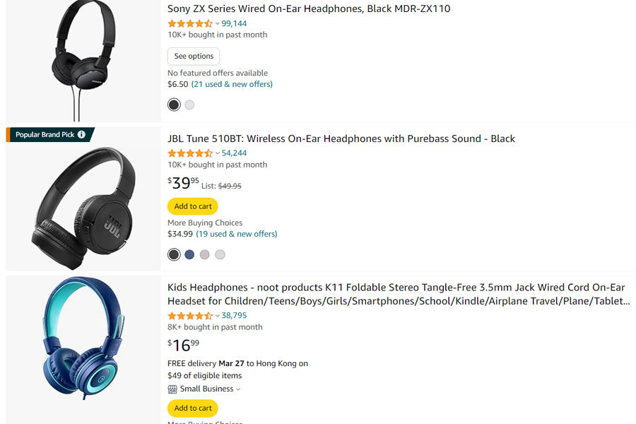 Review Analysis of Amazon s Hottest Selling On Ear Headphones in