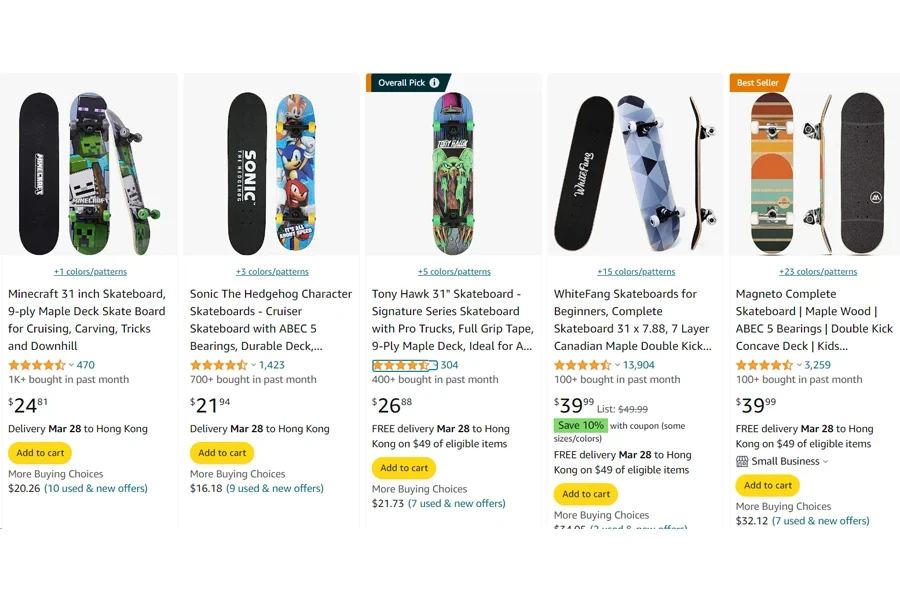 hottest selling skateboard