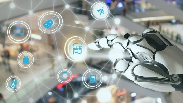 Frequently found in online shopping via chatbots and virtual assistants, AI is poised to make a significant impact in physical retail spaces. Credit: MONOPOLY919 via Shutterstock.