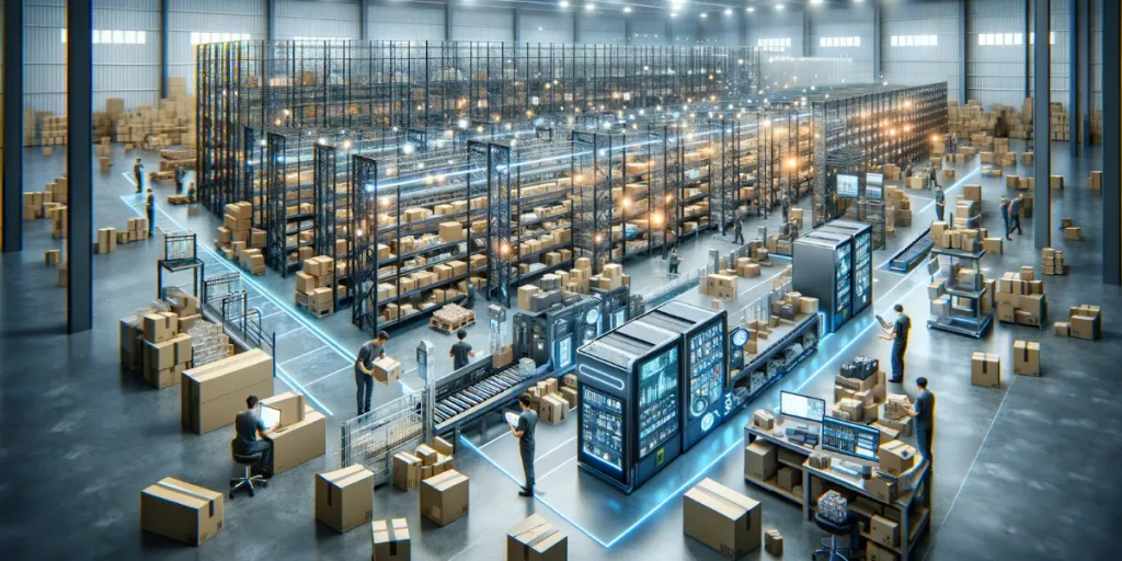 On-demand warehousing involves multiple flexible workstations and control stations