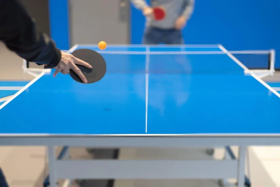 orange table tennis ball