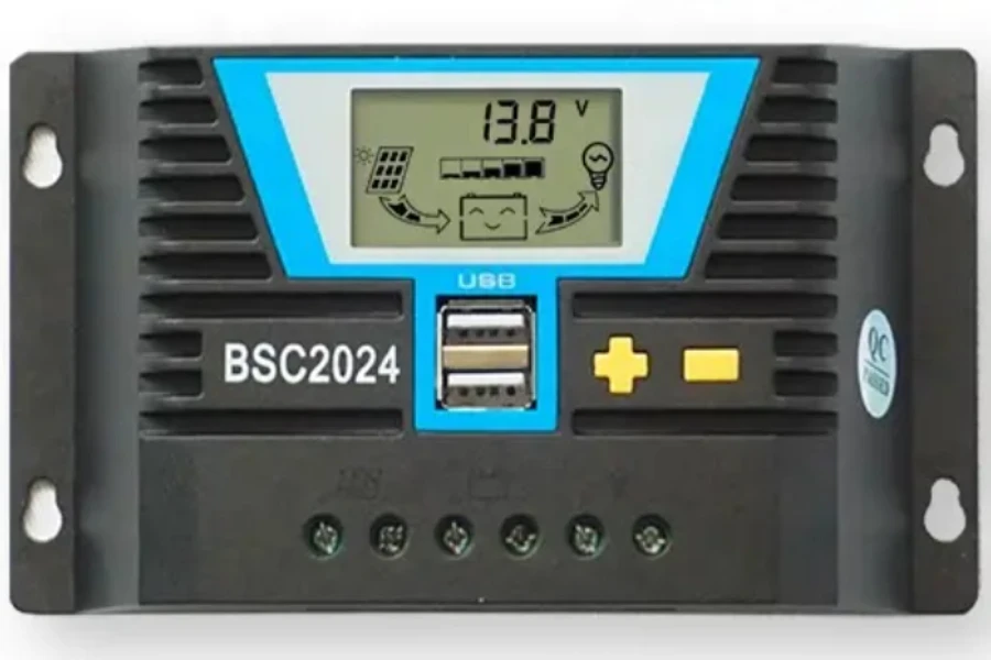 Esquema del controlador de carga solar PWM